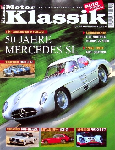 Deckblatt Motor Klassik (03/2002)